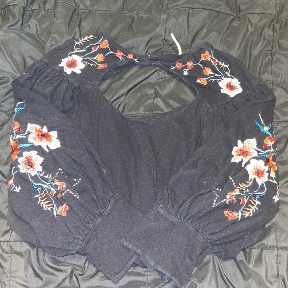 Free people balloon sleeve top